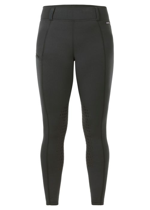 OVERSTOCK: Kerrits Women's Power Stretch Knee Patch Pocket Tights - Medium - Pine