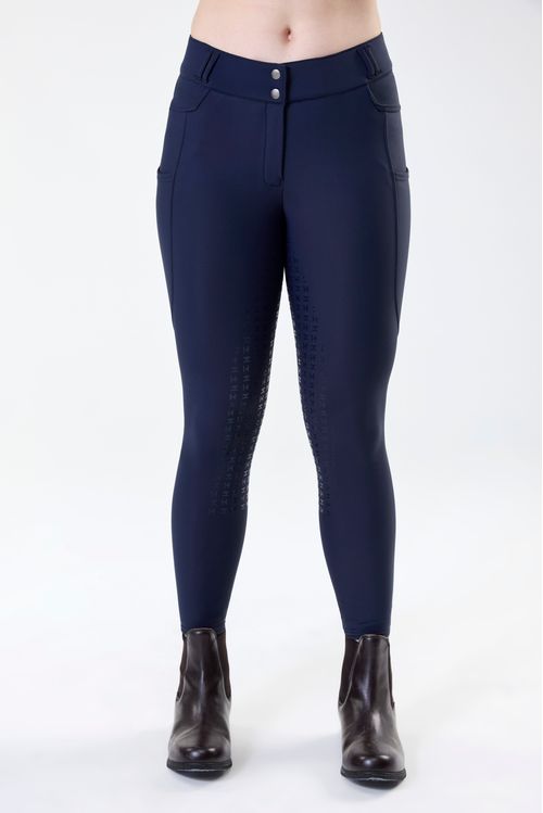 SALE RACK: Horseware Women's Flexfit Winter Full Seat Breeches - 30 - Navy