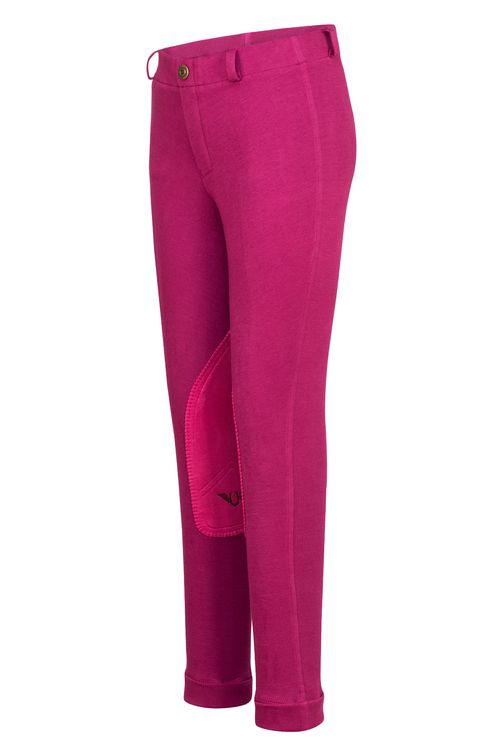 OVERSTOCK: TuffRider Kids' Starter Lowrise Pull-On Jods - 2 Regular - Plum Caspia