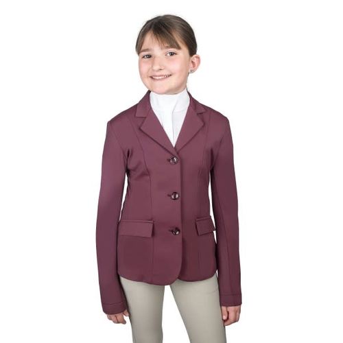 SALE RACK: Ovation Kids' PowerFlex Lite Show Coat - 12 Regular - Deepest Plum