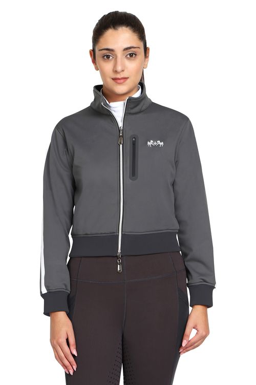 SALE RACK: Equine Couture Women's Pippa Cropped Jacket - Large - Charcoal