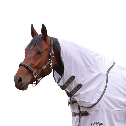 Shires Tempest Original Fly Neck Cover - White/Khaki