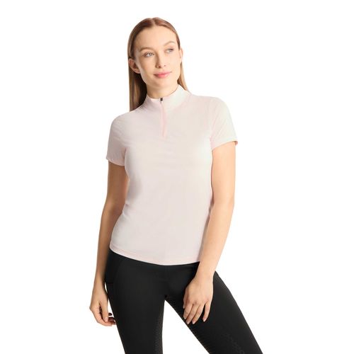 Horze Women's Emmie Cooling Short Sleeved Training Shirt - Barely Pink