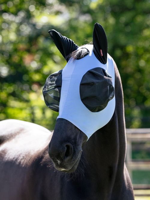 LeMieux Bug Relief Half Fly Mask - Powder Blue
