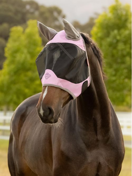 LeMieux Visor-Tek Half Fly Mask - Fondant