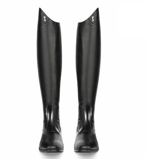 OVERSTOCK: Tredstep Sirani Dress Boots - 39 X Slim Short - Black Short Height