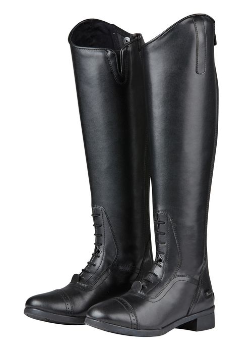 OVERSTOCK: Saxon Women's Syntovia Tall Field Boots - 7.5 Regular Regular - Black