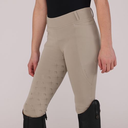 Shires Aubrion Kids' Optima LX Riding Tights - Beige