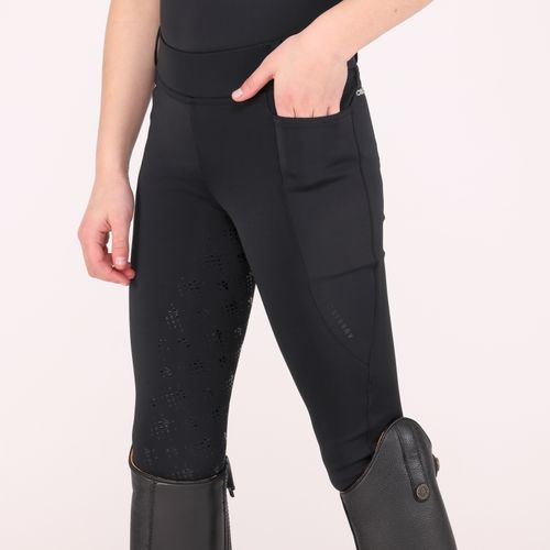 Shires Aubrion Kids' Optima LX Riding Tights - Black