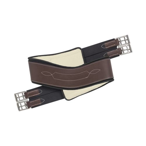 EquiFit Anatomical Hunter Girth w/SheepsWool - Brown/Natural