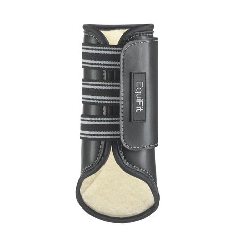 EquiFit MultiTeq Pony Front Boot w/SheepsWool ImpacTeq Liner - Black