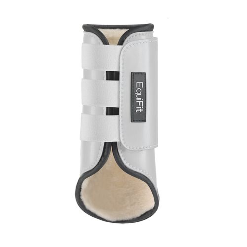 EquiFit MultiTeq Front Boot w/SheepsWool ImpacTeq Liner - White