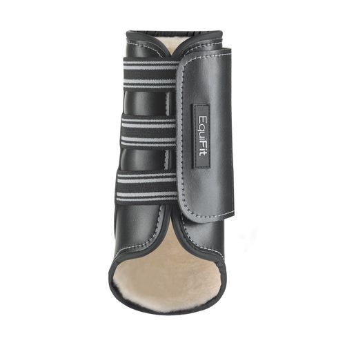 EquiFit MultiTeq Tall Hind Boot w/SheepsWool ImpacTeq Liner - Black