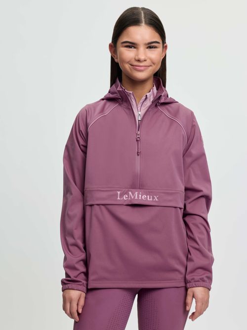 LeMieux Kids' Young Rider Paige Quarter Zip Waterproof Jacket - Mallow