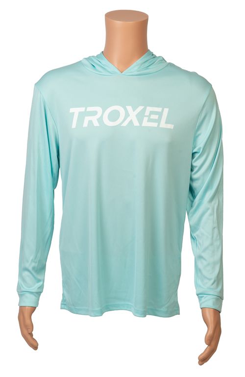 Troxel Long Sleeve Hoodie w/UPF 50+ - Aqua