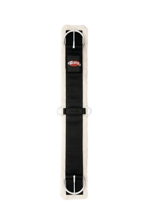 Weaver Merino Wool Lined Straight Cinch - Black