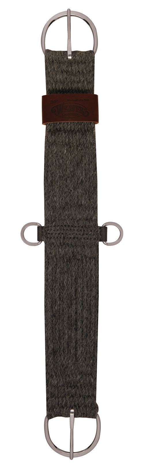 Weaver 100% Alpaca Straight Flat Cinch - Dark Grey