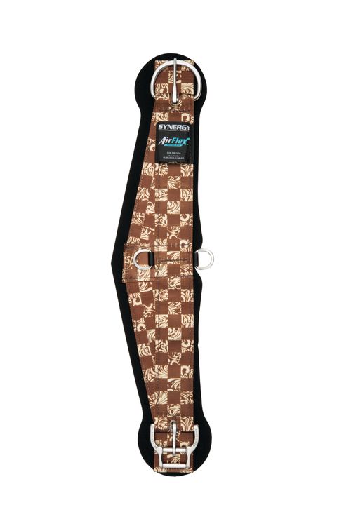 Weaver Synergy AirFlex Roper Cinch w/Roll Snug Buckle - Check Pattern