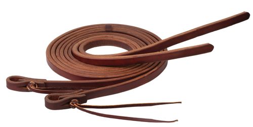 Weaver Working Tack Heavy Harness Split Reins w/Knot Ends - Golden Chestnut