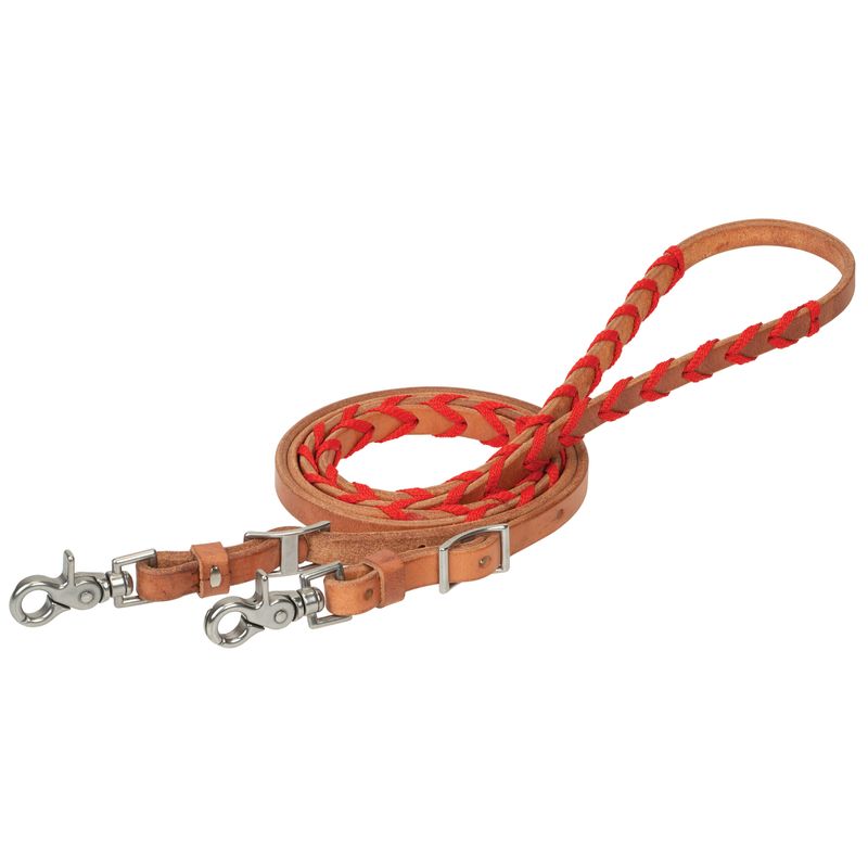 Weaver Laced Barrel Reins - Thumbnail 2