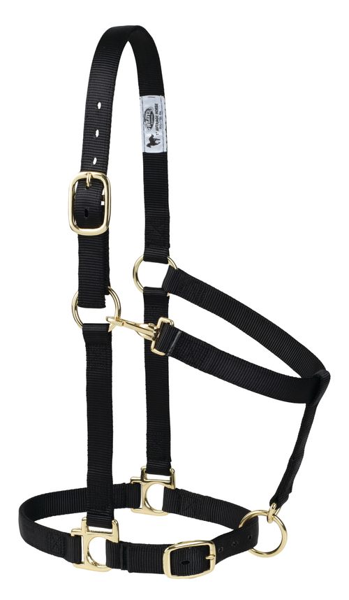 Weaver Poly Adjustable Halter - Black