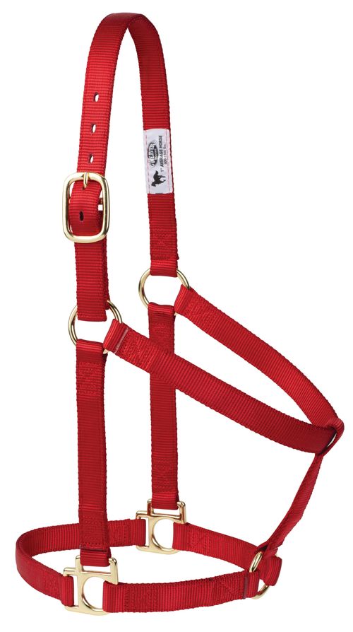 Weaver Poly Non-Adjustable Halter - Red