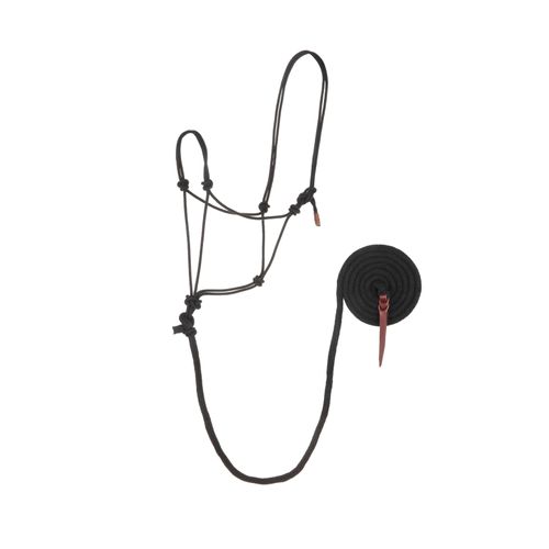 Weaver EcoLuxe Rope Halter w/Lead - Black