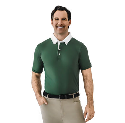 Ovation Men's Classic Short Sleeve Polo Show Shirt - Hunter
