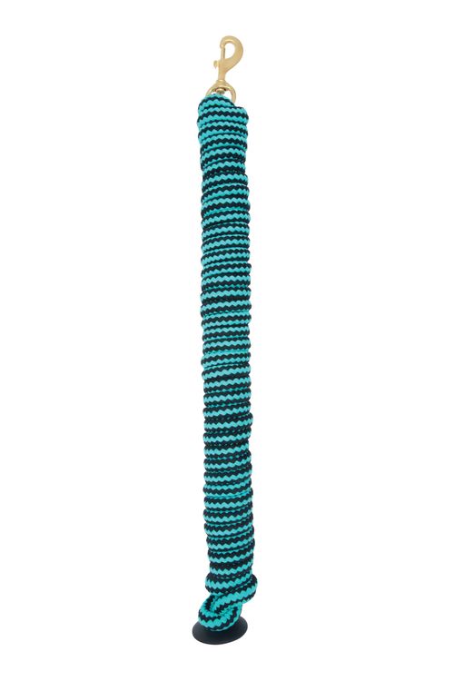 Weaver Rounded Cotton Lunge Line - Black/Turquoise