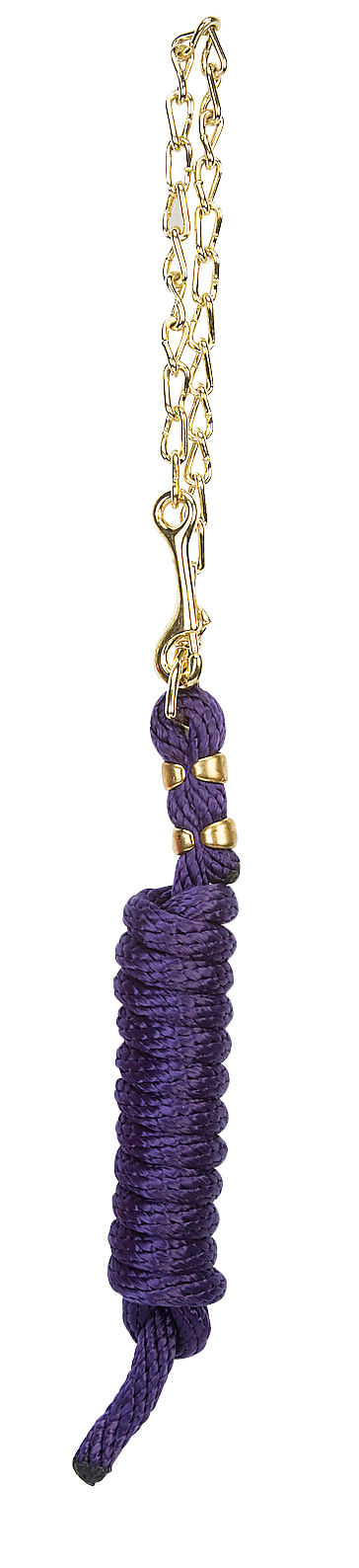 Weaver Poly Lead Rope w/Brass Plated Swivel Chain - Purple
