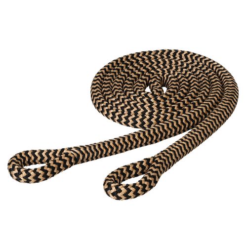 Weaver Ken McNabb Yacht Braid Loop Reins - Black/Tan
