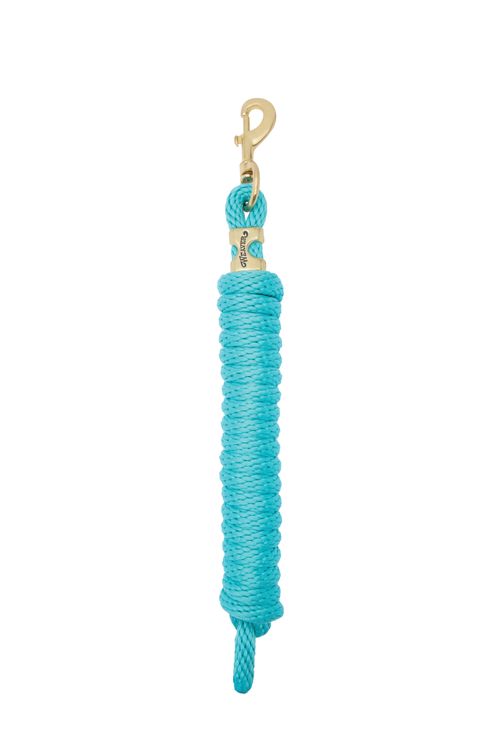 Weaver Poly Lead Rope w/Solid Brass Snap - Turquoise