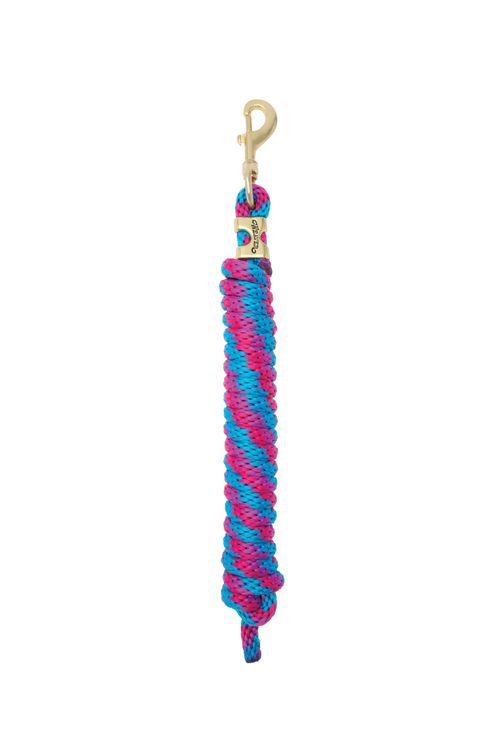 Weaver Poly Lead Rope w/Solid Brass Snap - Hurricane/Pink Fusion/Purple Jazz