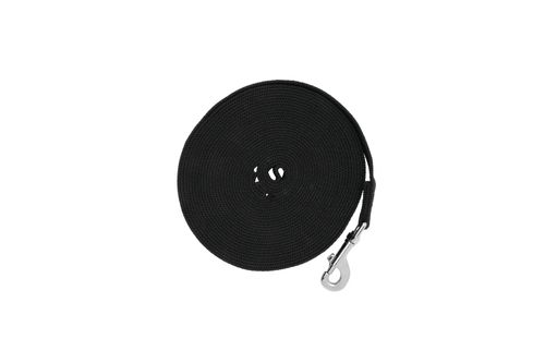 Weaver Color Cotton Lunge Line w/Snap - Black