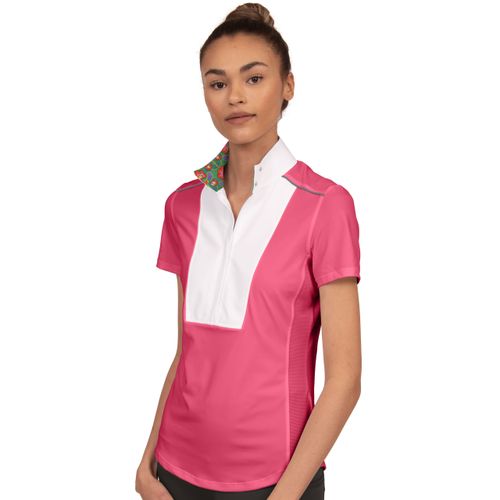 Chestnut Bay Women's SkyCool Liberty Sport Short Sleeve Show Shirt - Coral