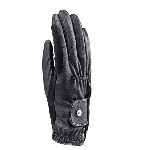 OVERSTOCK: Shires Aubrion Kids' Stadium Riding Gloves - X Large - Black