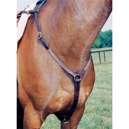 BARN BUSTER: Nunn Finer Elastic Hunting Breastplate - Cob - Havana/Zinc