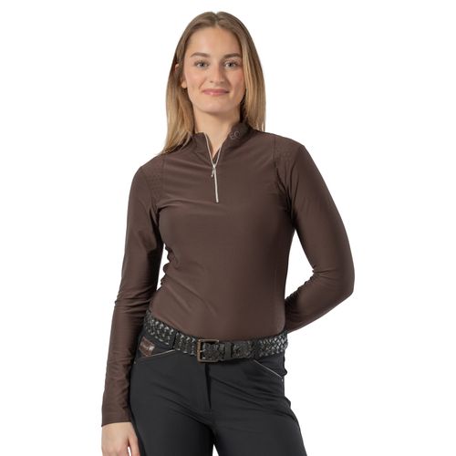 Equinavia Women's Aurora Long Sleeved Training Shirt - Burgundy