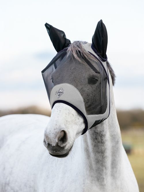 LeMieux Kudos AeroGuard Half Fly Mask - Navy