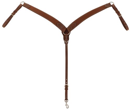 Weaver Rough Out Oiled Contoured Breast Collar - Russet