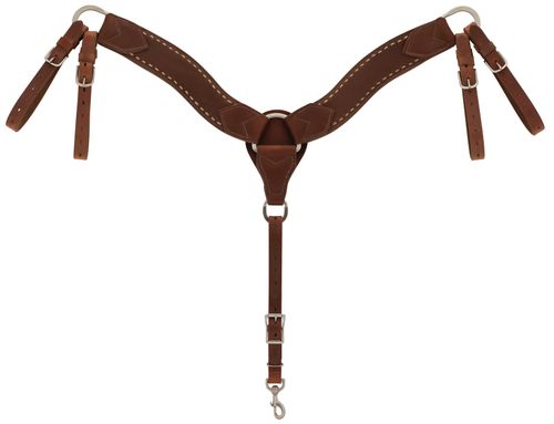 Weaver Buckstitch Dusk Roper Breast Collar - Russet
