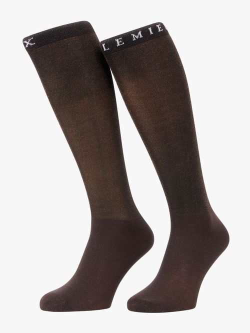 LeMieux Brilliance Competition Socks - Espresso