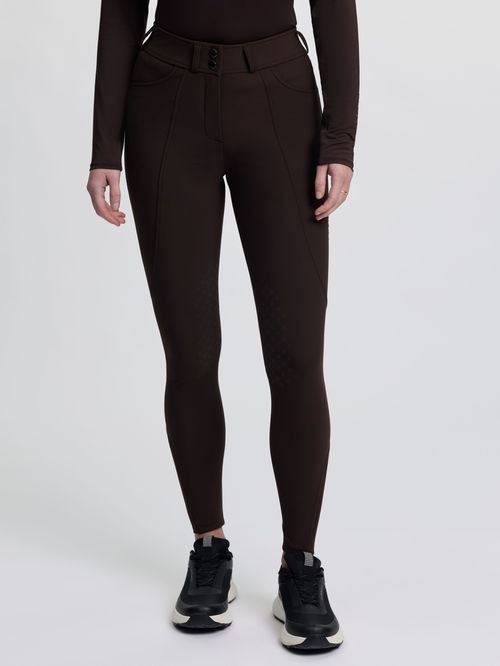 LeMieux Women's Brilliance Knee Grip Breeches - Espresso