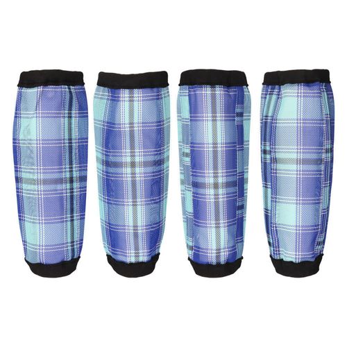 TuffRider StableShield Textilene Fly Boots Set of Four - Blue