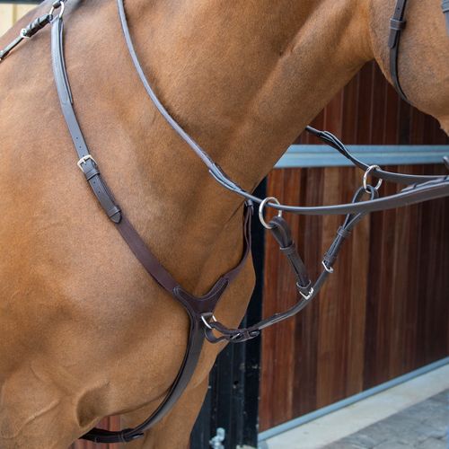 OVERSTOCK: Shires Velociti Lusso Breastplate - Horse - Black