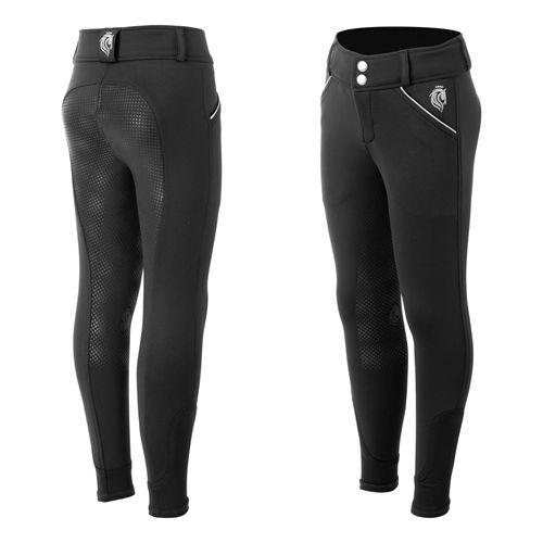 SALE RACK: Equinavia Kids' Greta Winter Full Seat Breeches - 10 - Black