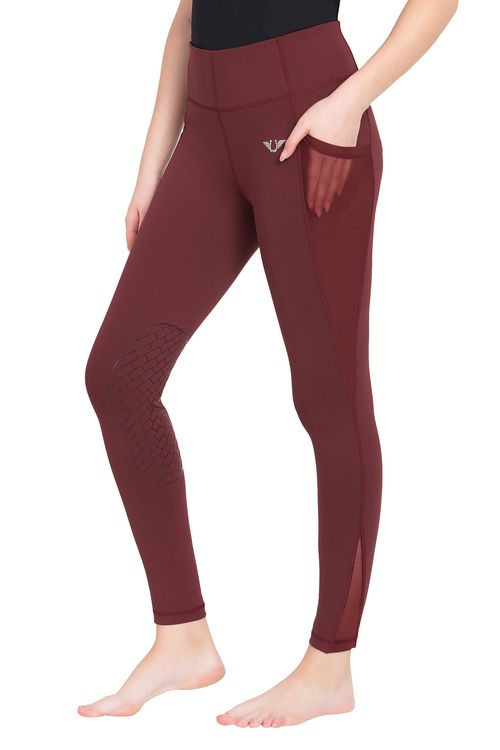 BARN BUSTER: TuffRider Women's Minerva EquiCool Tights - X Small - Wine