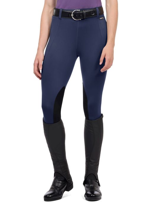 Kerrits Women's Performance Knee Patch Pocket Tights - Deep Blue