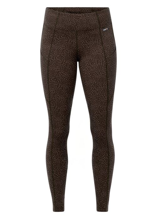 Kerrits Women's Printed Pocket Sport Activewear Tights - Mocha