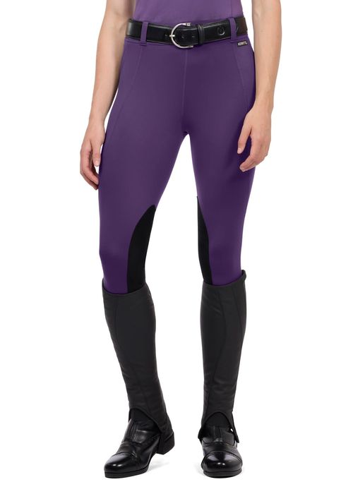 Kerrits Women's Performance Knee Patch Pocket Tights - Huckleberry